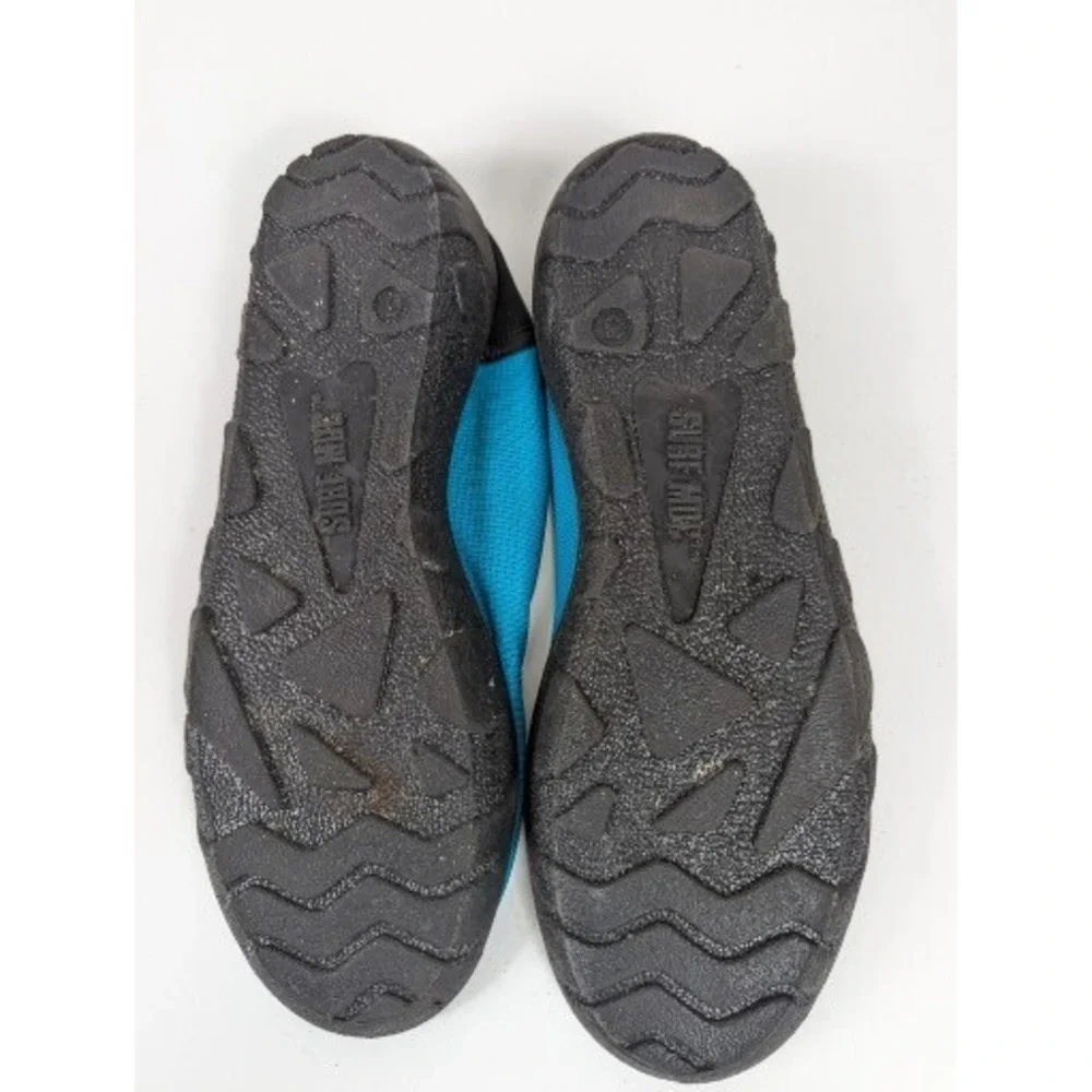 Vintage Surf Moc Boys‎ Water Shoes Size 6 Teal Blue Black Aqua Socks 90s Retro